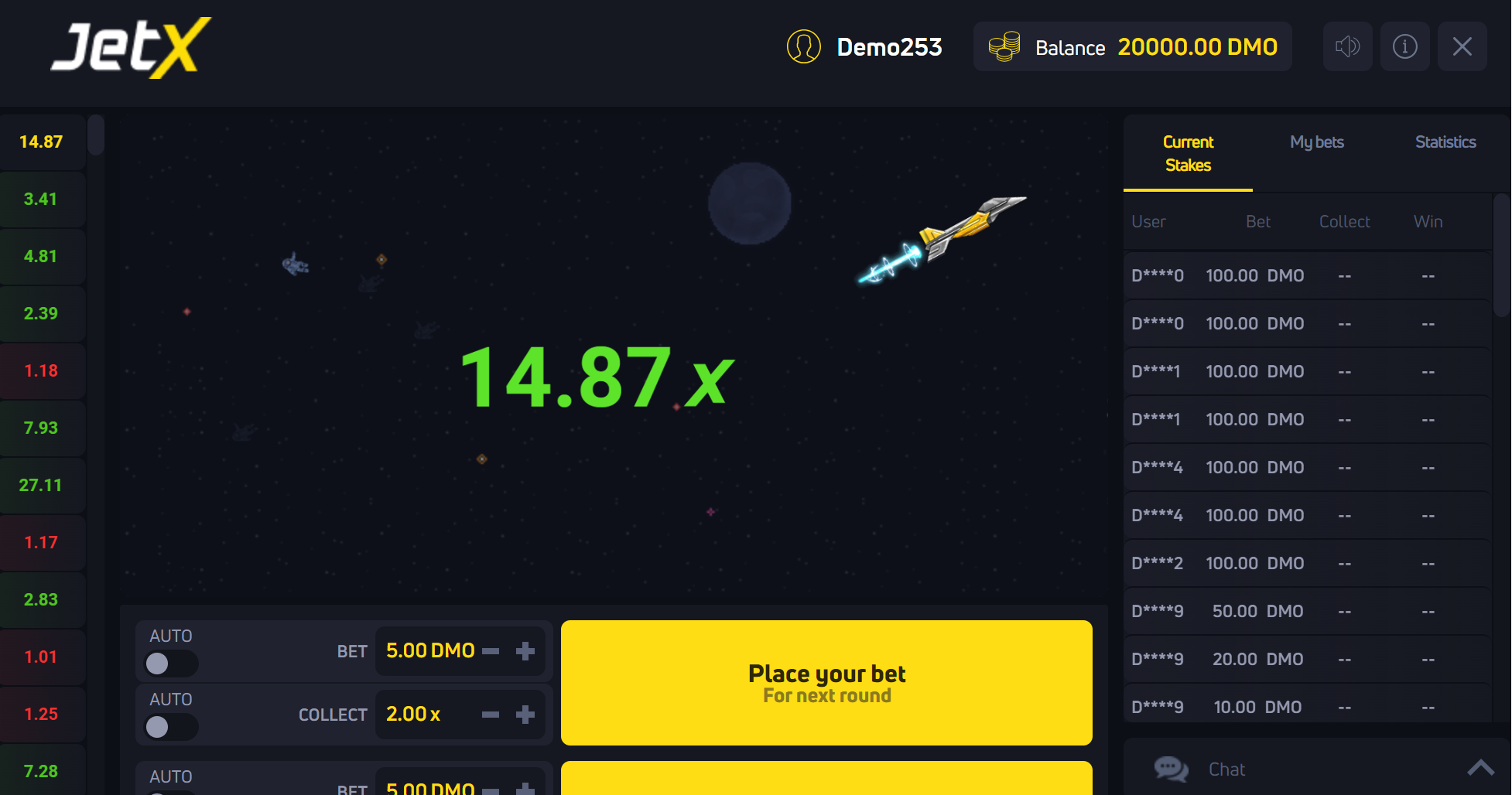 JetX Crash Game on Lucky Block
